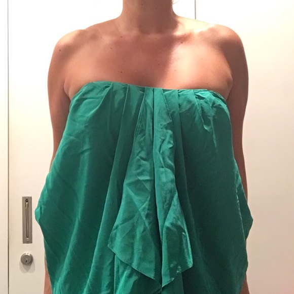 Green BCBG strapless dress - Picture 6 of 7